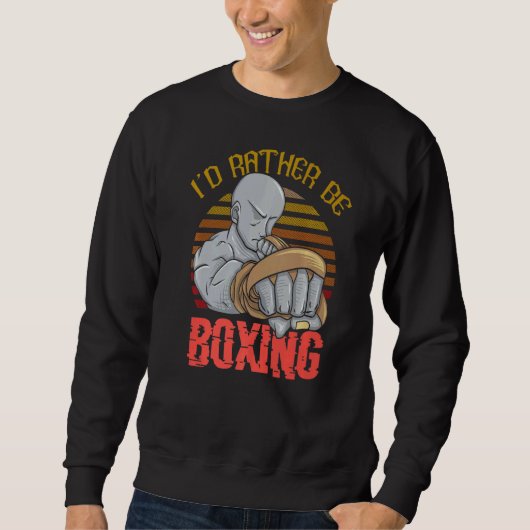Sweatshirt Je Préférerais Boxer (Devant)