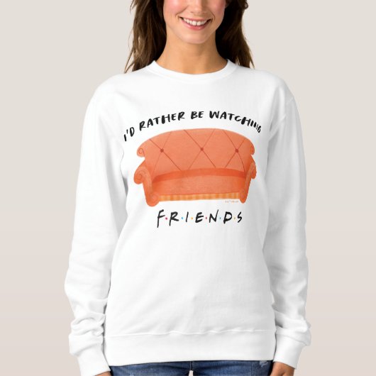 Sweatshirt Je préférerais regarder mes amis™ (Devant)