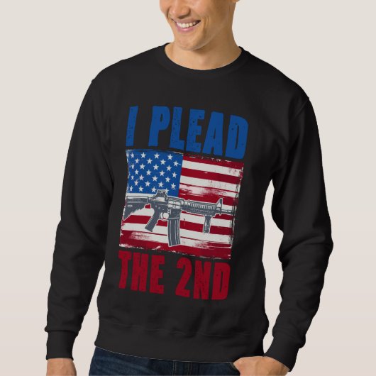 Sweatshirt Je présente les 2ème amendements Droits (Devant)