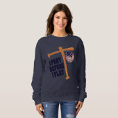 Sweatshirt Je prie avant de jouer à Basebal Game (Devant entier)