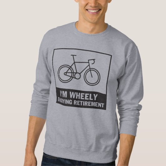 Sweatshirt Je profite de la retraite amusante Vélo à vélo (Devant)