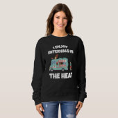 Sweatshirt Je Profite Des Intervalles Dans Le Marathon De Cha (Devant entier)