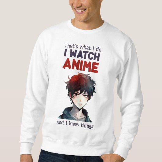 Sweatshirt je regarde Anime (Devant)