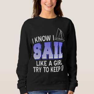 Sweatshirt Je Sais Que Je Vois Comme Une Fille Essaie De Rest