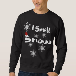 Sweatshirt Je sens Chou de neige Santa chapeau mignon flocons