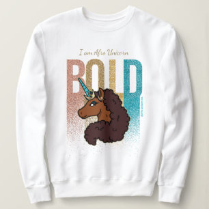 Sweatshirt Je suis Afro Unicorn Conception de Parties scint
