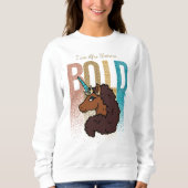 Sweatshirt Je suis Afro Unicorn | Conception de Parties scint (Devant)