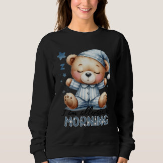 Sweatshirt Je suis allergique aux matins Drôle Citation T-shi