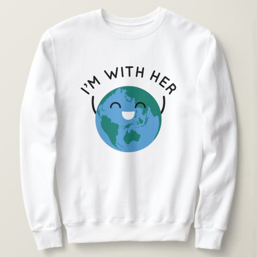 Sweatshirt Je suis avec elle (Design devant)