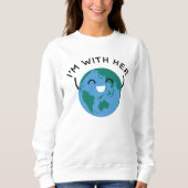 Sweatshirt Je suis avec elle (Devant)