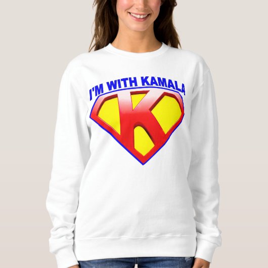 Sweatshirt Je suis avec Kamala Emblem Crest (Devant)