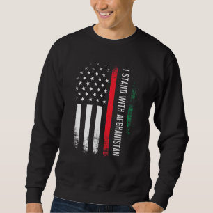 Sweatshirt Je suis avec l'Afghanistan Idée de soutien afghan