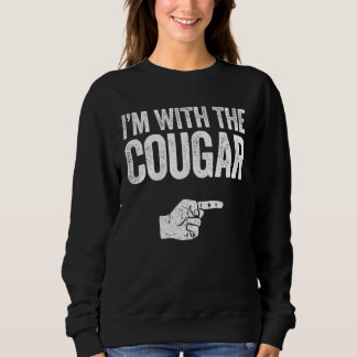 Sweatshirt Je suis avec le costume Cougar Correspondant