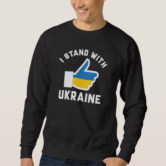 Sweatshirt Je Suis Avec L'Ukraine (Devant)