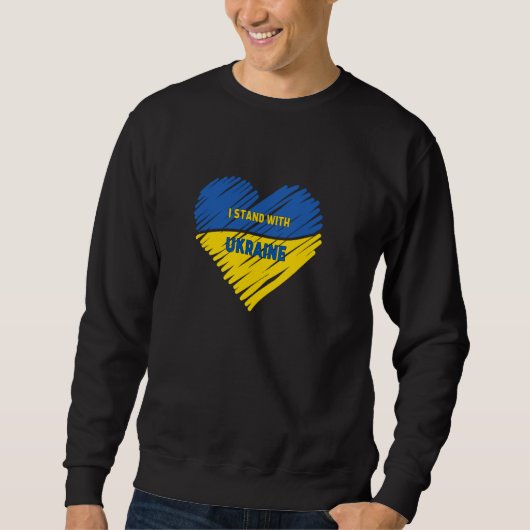 Sweatshirt Je Suis Avec L'Ukraine (Devant)