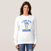 Sweatshirt Je Suis Avec L'Ukraine (Devant entier)