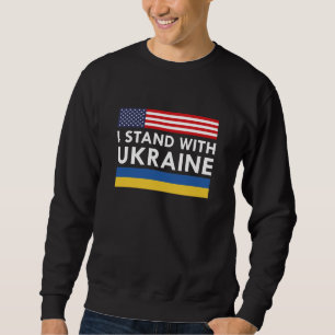 Sweatshirt Je suis avec l'Ukraine USA