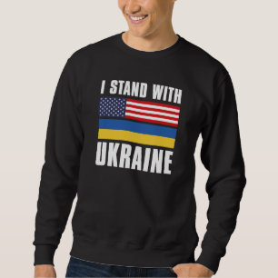 Sweatshirt Je Suis Avec Ukraine USA