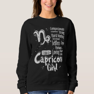 Sweatshirt Je Suis Capricorne Fille Signe Zodiaque Femmes
