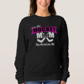 Sweatshirt Je suis cette maman de hockey (Devant)