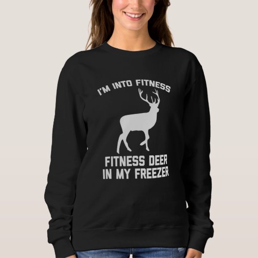 Sweatshirt Je suis dans Fitness Fitness Deer dans mon Freezer (Devant)