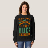 Sweatshirt Je suis dans la forme Canard de forme dans mon con (Devant entier)