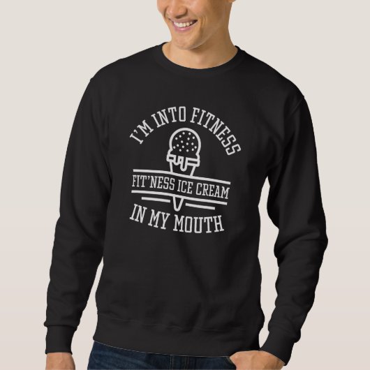 Sweatshirt Je suis dans le fitness (Devant)
