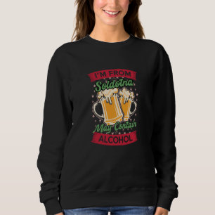 Sweatshirt Je suis de Soldotna Peut contenir de l'alcool Bièr
