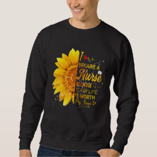Sweatshirt Je Suis Devenu Infirmière Sunflower Nurse Day 2022