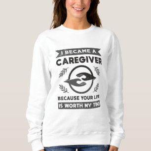 Sweatshirt Je Suis Devenu Un Aidant De Carrière Aidants Infir