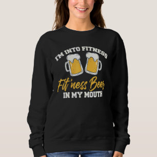 Sweatshirt Je Suis En Fitness Fitness Bière Dans Mon Ventre B