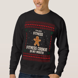 Sweatshirt Je suis en forme biscuit dans ma bouche laide Noël