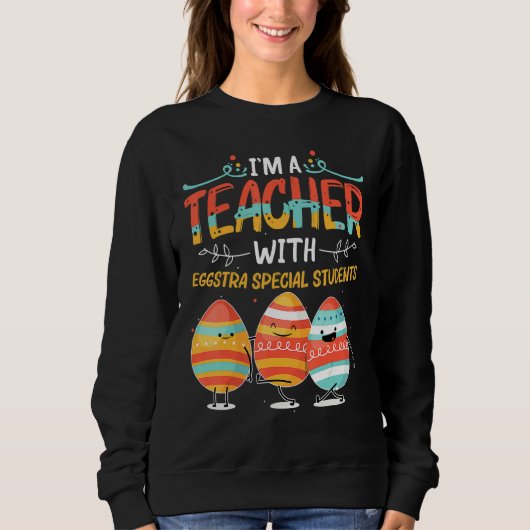 Sweatshirt Je suis enseignant avec Eggstra Étudiants spéciaux (Devant)