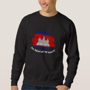 Sweatshirt Je suis fier de mes racines - Drapeau vintage du C