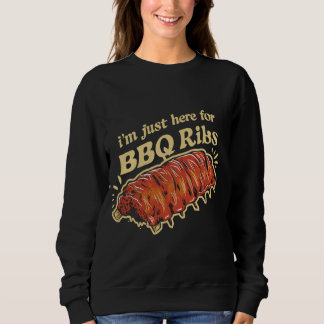 Sweatshirt Je suis juste ici pour le barbecue Fu Grill Fu