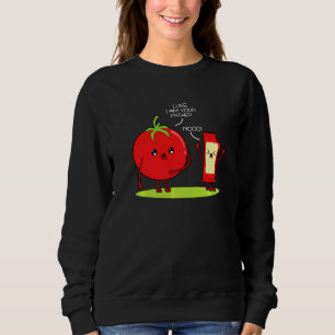 Sweatshirt Je Suis Juste Ici Pour Les Chiens Chauds Chaussure