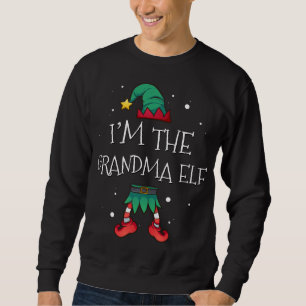 Sweatshirt Je suis la famille des Elfes Grammy qui correspond