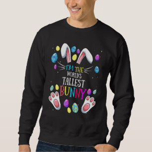Sweatshirt Je suis la plus grande famille de jumeaux Bunny du