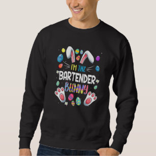 Sweatshirt Je Suis Le Barman Bunny Funny Matching Famille Eas