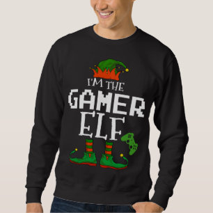 Sweatshirt Je suis le cadeau cadeau de famille Feisty Elf Chr