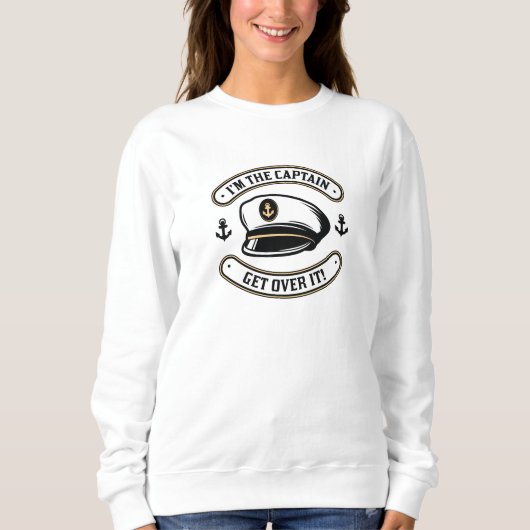 Sweatshirt Je suis le capitaine (Devant)