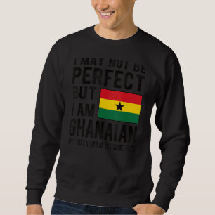 Sweatshirt Je suis le drapeau ghanéen Ghana Patrimoine Racine