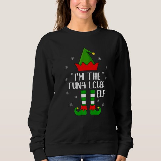 Sweatshirt Je suis le Noël de l'elfe du thon (Devant)