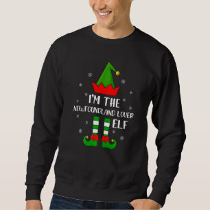 Sweatshirt Je suis l'elfe de Terre-Neuve Noël