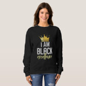 Sweatshirt Je suis l'excellence noire (Devant entier)