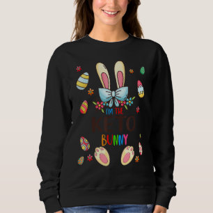 Sweatshirt Je suis l'oeuf de famille Keto Bunny pour la fête 