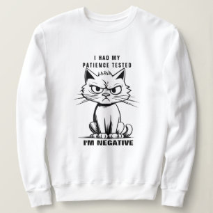 Sweatshirt Je Suis Négatif, Mème De Chat Drôle