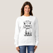 Sweatshirt Je Suis Négatif, Mème De Chat Drôle (Devant entier)