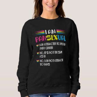 Sweatshirt Je suis Pansexuel Non Ce n'est pas la même chose q