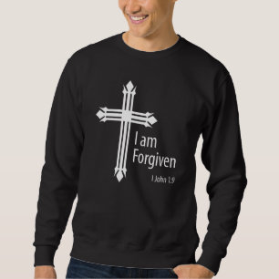 Sweatshirt Je Suis Pardonné 1 Jean 1 9 Foi Chrétienne Bible V